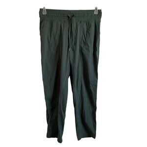 Lululemon Dance Studio Forest Green Mid Rise Cropped Pants - Size 8